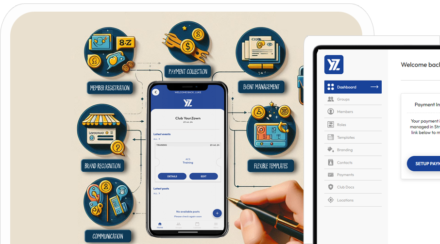 Customise your club management app to meet your needs